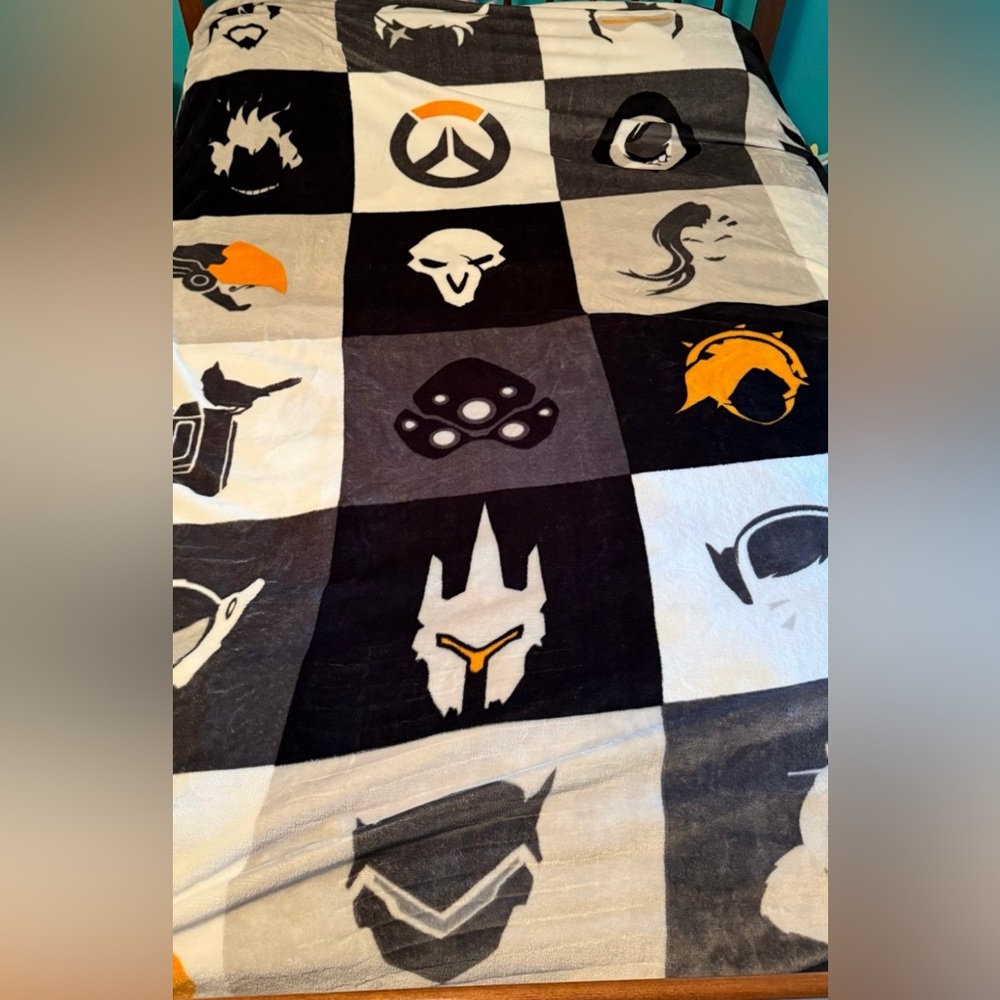Overwatch Twin Bed Blanket